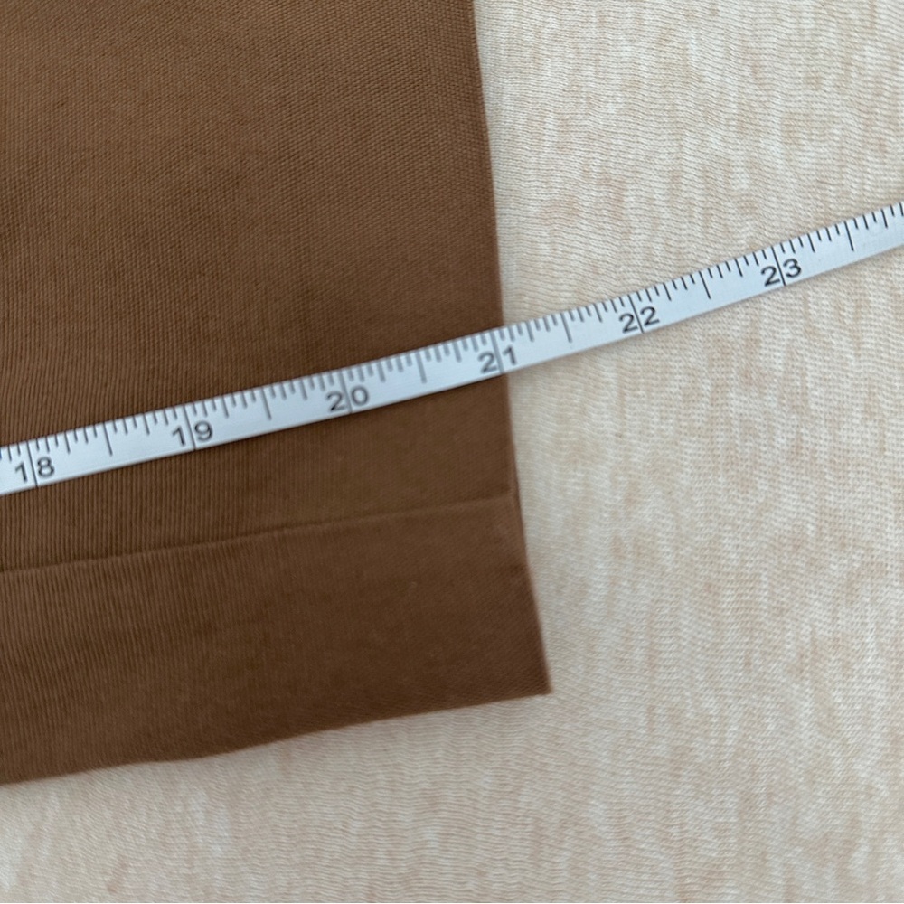 Talbots Women’s Casual High Rise Brown Cotton Ankle Pants Size 14W - Picture 10 of 11